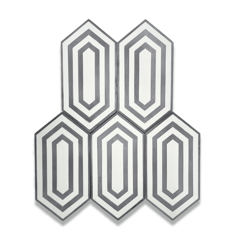 Tiffany 5"x10" Hexagon Floor & Wall Tile