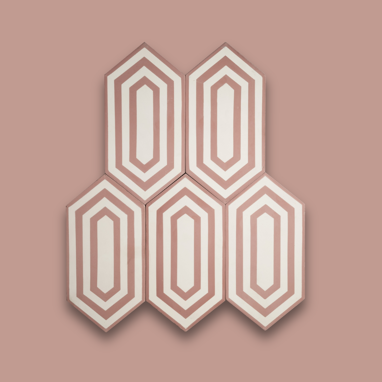 Solid Tiffany 5"x10" Hexagon Floor & Wall Tile