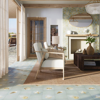 Mirage Blue Zellige Tile - 2x2 Mosaic