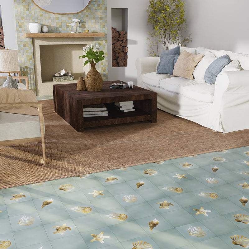 Mirage Blue Zellige Tile - 2x2 Mosaic