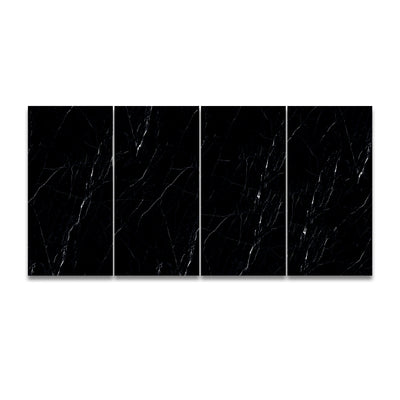 Vesuvio Black 24"x48" Porcelain Tile 3/8"