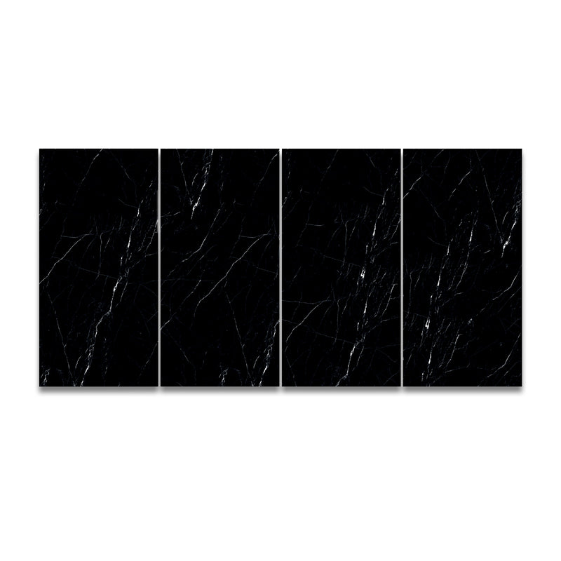 Vesuvio Black 24"x48" Porcelain Tile 3/8"