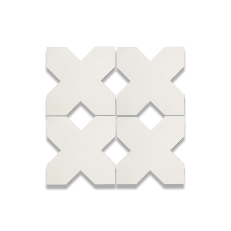 X Cement Tile: 6” x 6”