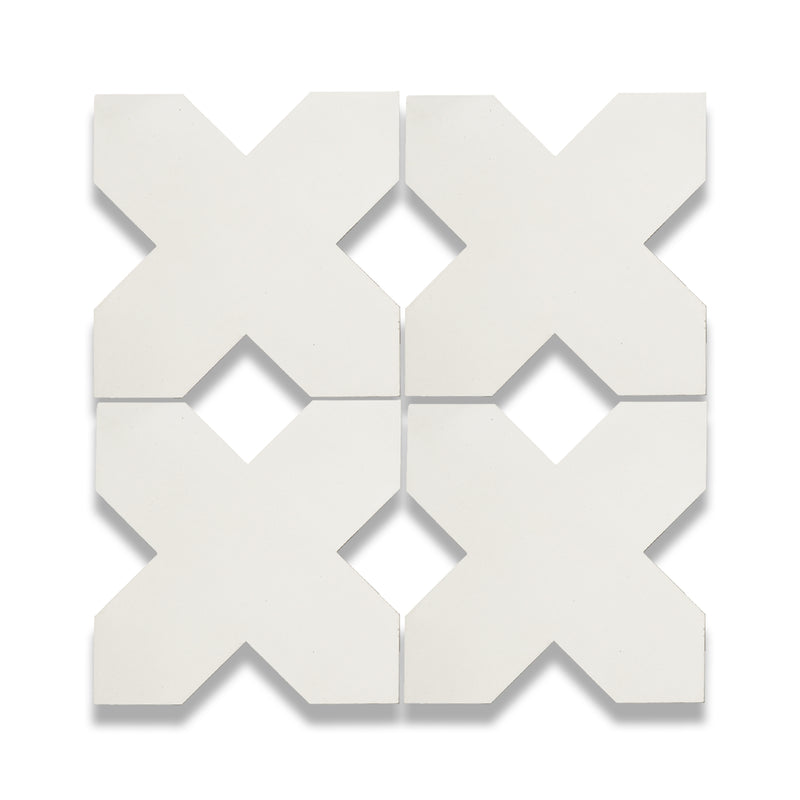 X Cement Tile: 6” x 6”