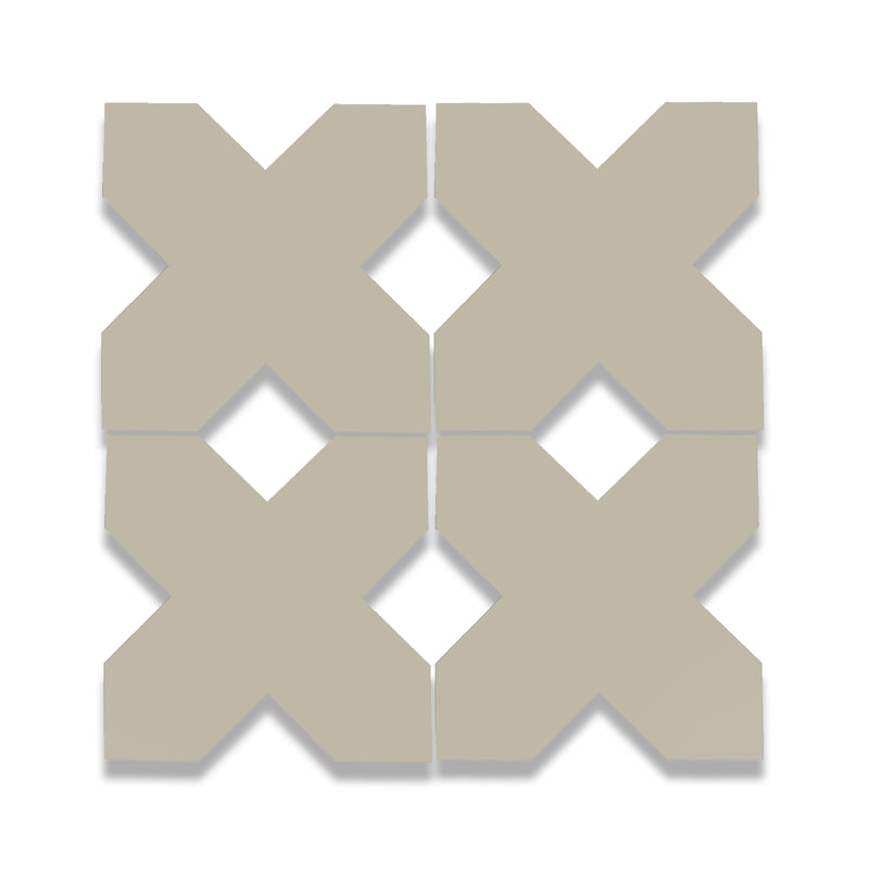 X Cement Tile: 6” x 6”