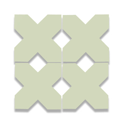 X Cement Tile: 6” x 6”