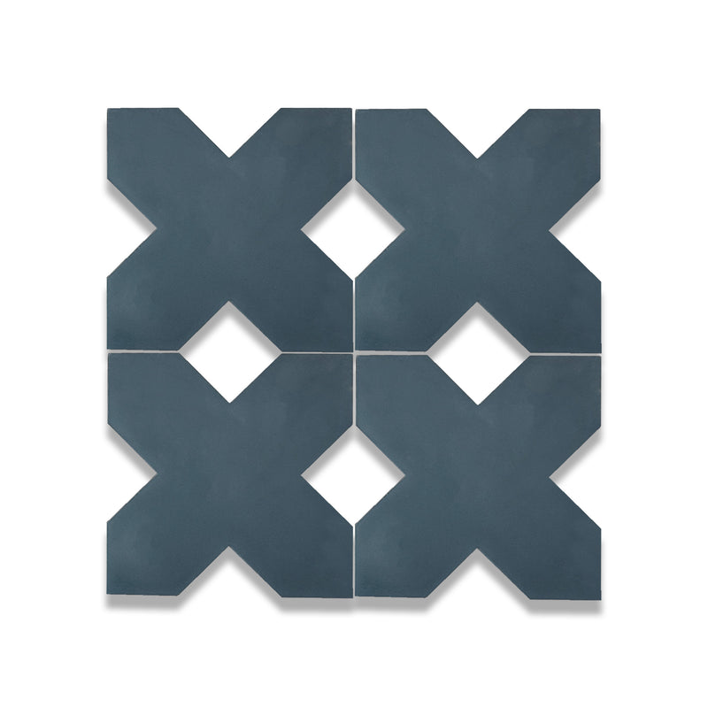 X Cement Tile: 6” x 6”