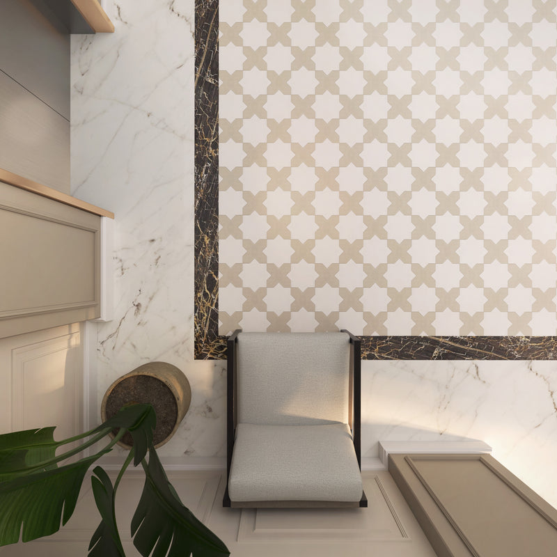 X Cement Tile: 6” x 6”