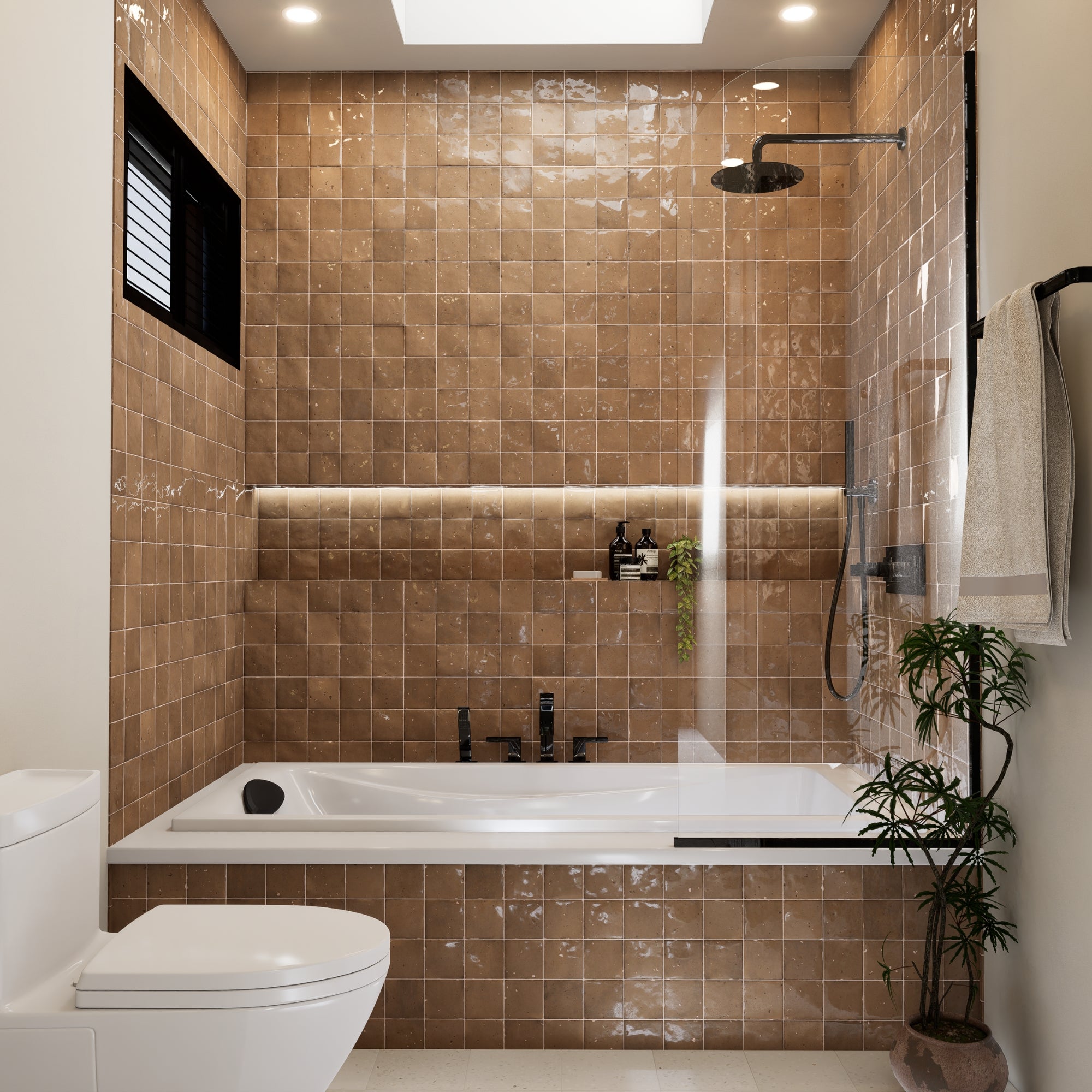 Aubergine Zellige Tile - 4x4 Square – LiLi Tile