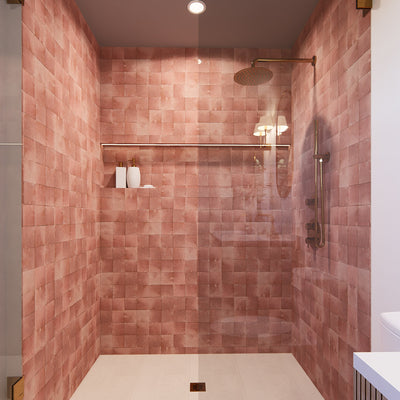 Rabat Rose Zellige Tile - 4x4 Square