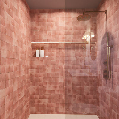 Rabat Rose Zellige Tile - 4x4 Square