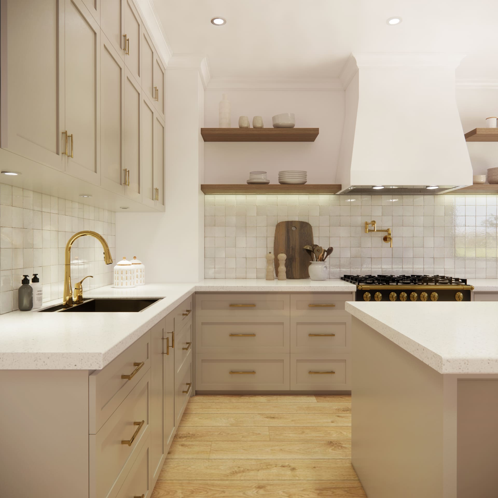 ヨビニオンマルル Annalise 24x24 Matte Porcelain Tile in Fog