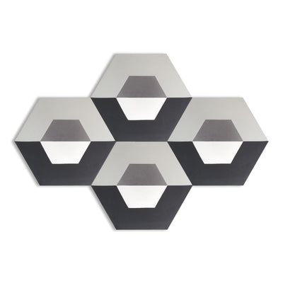 Gio Hexagon Cement Tile - LiLi Tile