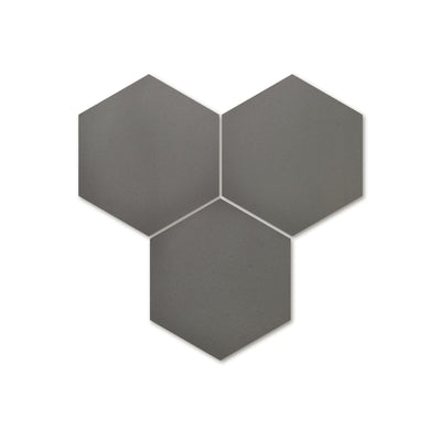 8x9 Solid Hexagon Cement Tile