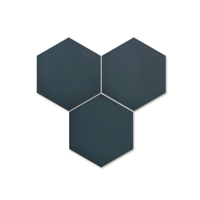 8x9 Solid Hexagon Cement Tile - LiLi Tile