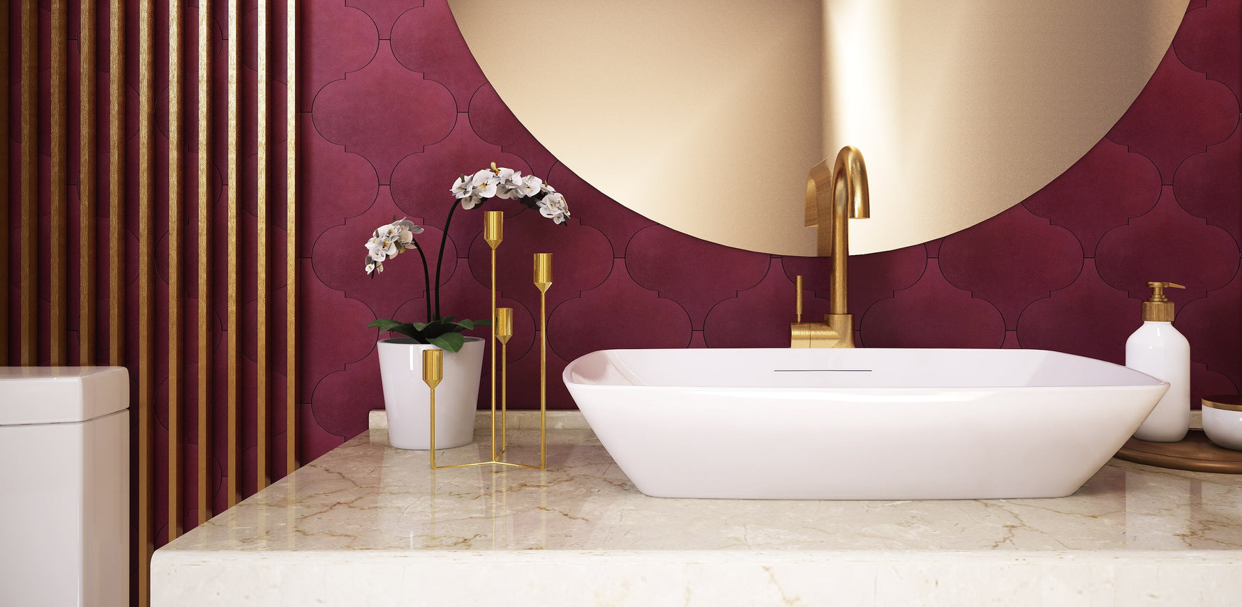 Arabesque Tile Installation - LiLi Tile  