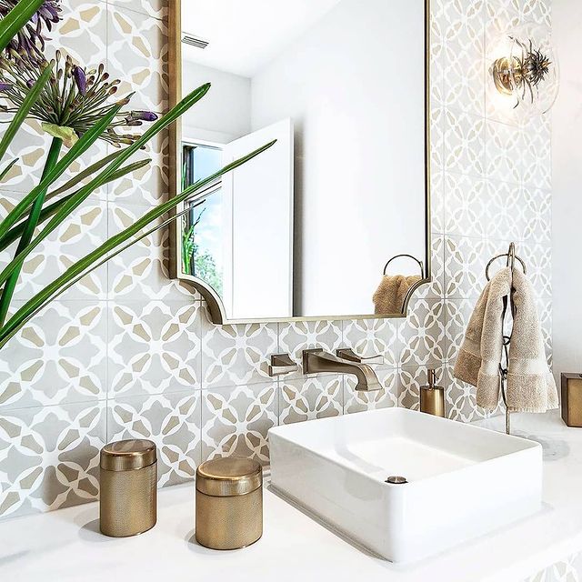 Paris Series: 8” x 8" - LiLi Tile bathroom 