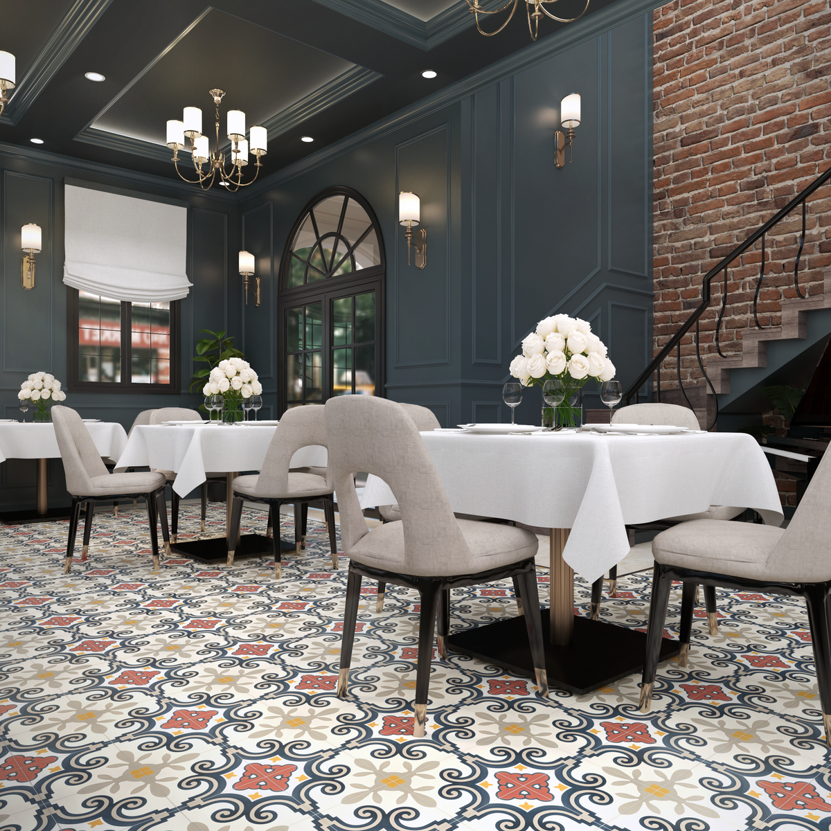Aline Tile: 8” x 8” - LiLi Tile (4) 