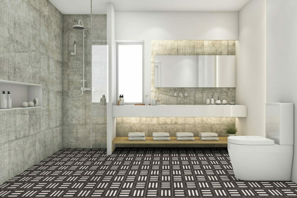 Bars Tile: 8” x 8” - LiLi Tile 