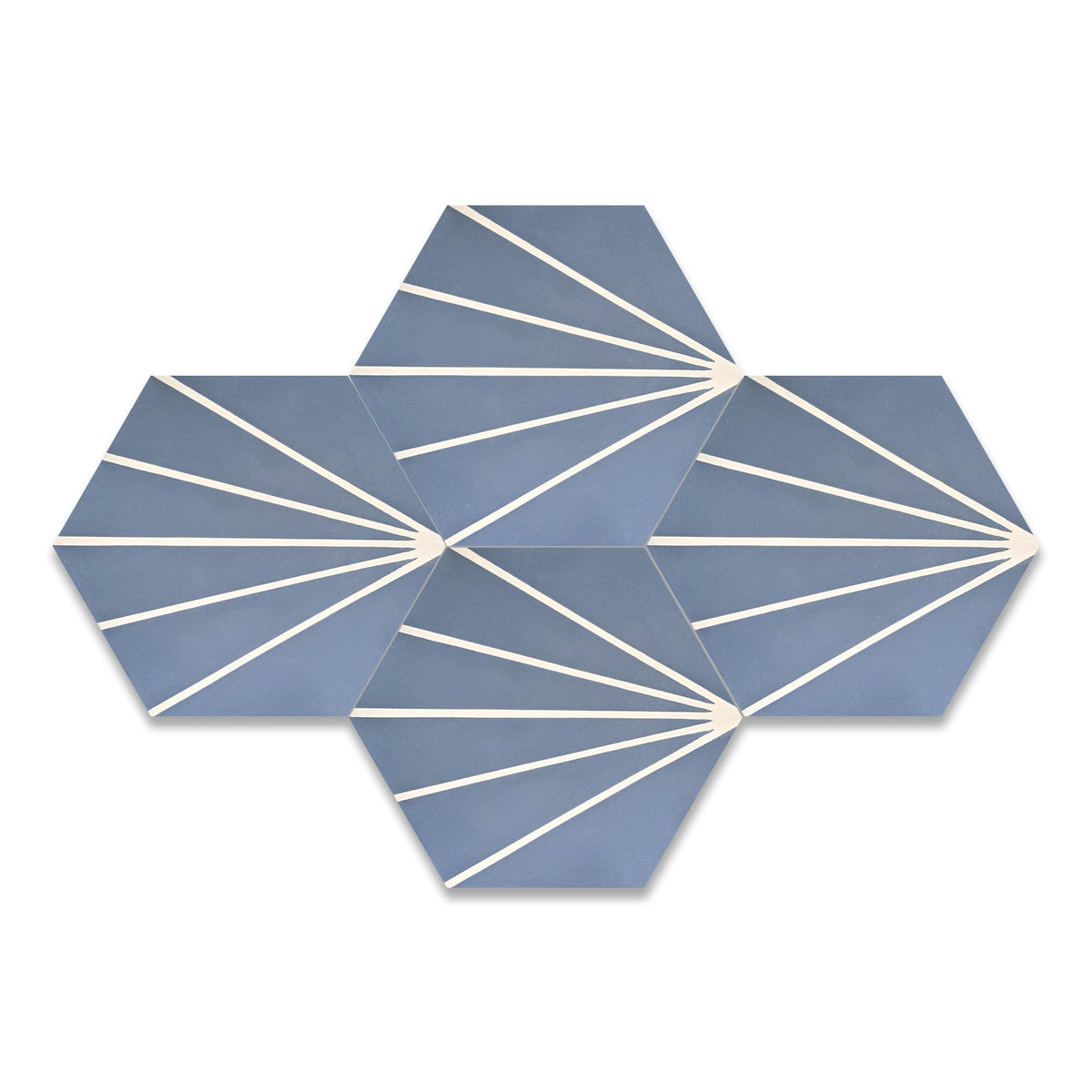 Claws Hexagon Tile: 8” x 9” - LiLi Tile 