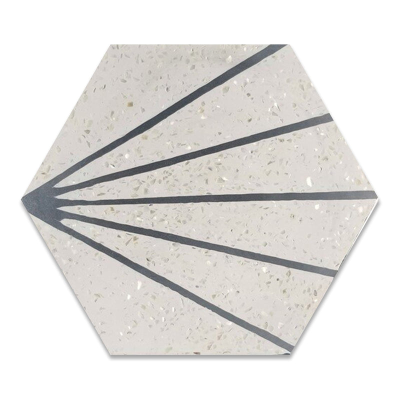 Claws - Mother of Pearl Hexagon Cement Tile