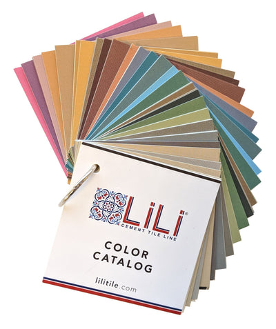 Mix and match LiLi shades to create your custom tile patterns with our Color Chip Catalog.