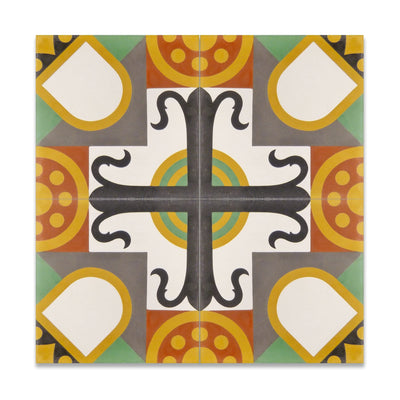 Crest 4 Tile: 8” x 8” - LiLi Tile