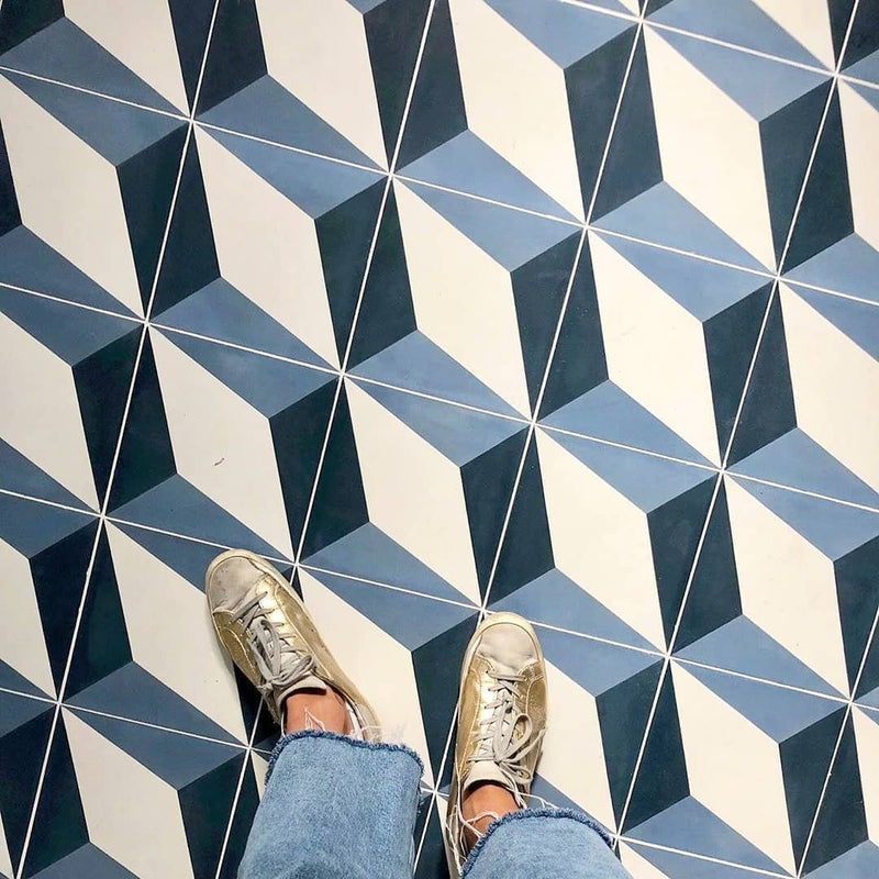 These classic Eden 3 cement tiles are perfect for backsplashes, accent walls, and stunning floors.
