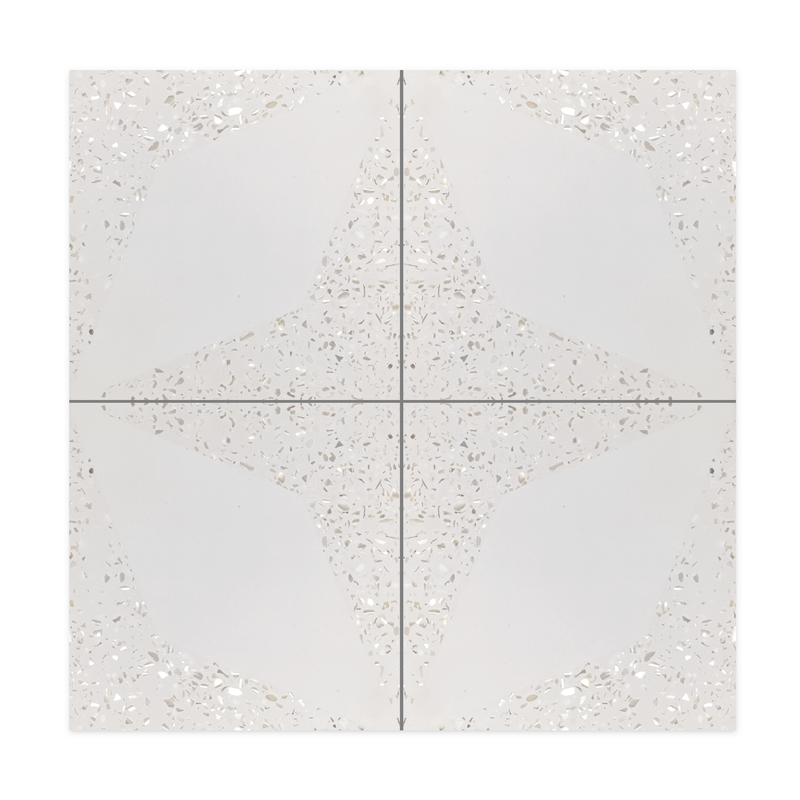 Eden Mother of Pearl Terrazzo Cement Tile - LiLi Tile