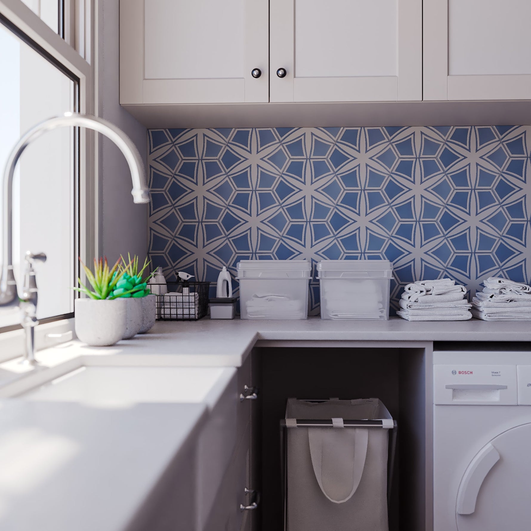 Flake Hexagon Tile: 6” x 7” - LiLi Tile 