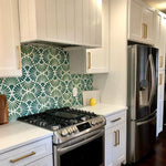 Flora Series: 8” x 8” - LiLi Tile kitchen 