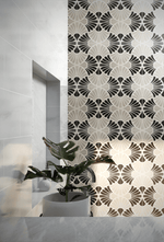 Flora Series: 8” x 8” - LiLi Tile bathroom 