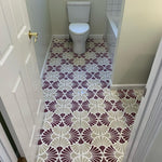 Flora Series: 8” x 8” - LiLi Tile bathroom 