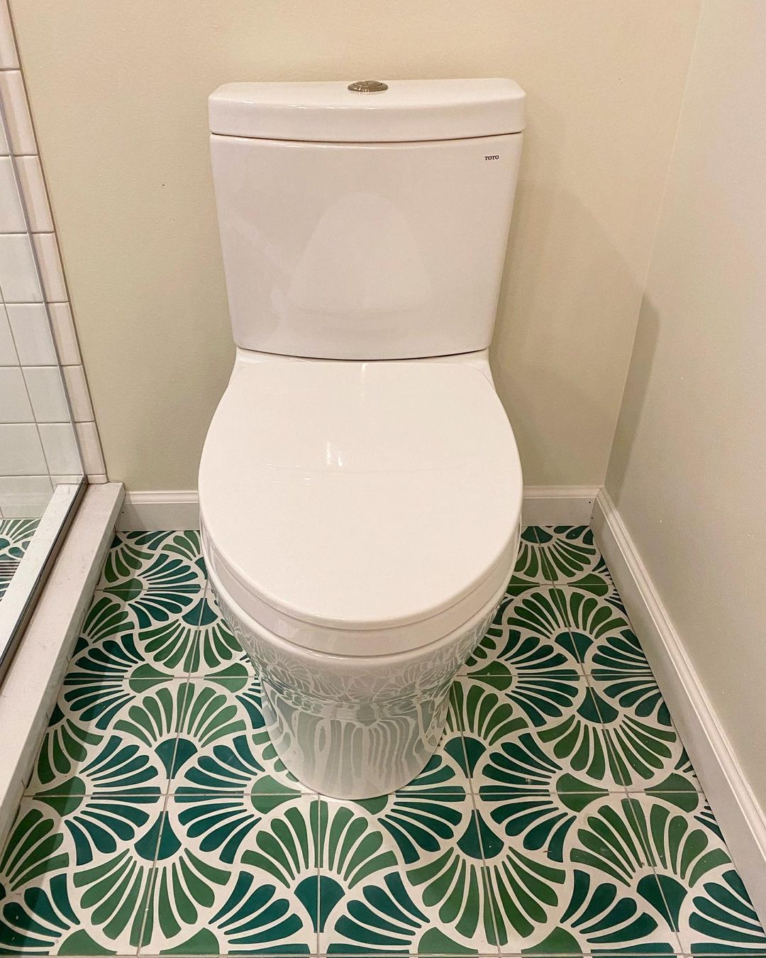 Flora Series: 8” x 8” - LiLi Tile bathroom 