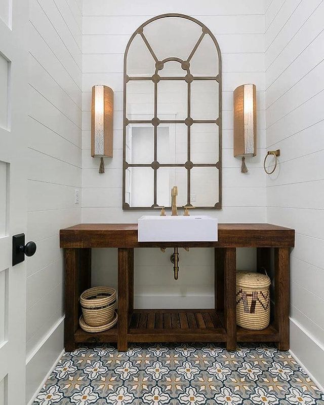 Florence Tile: 8” x 8” - LiLi Tile bathroom 
