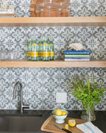 Florence Tile: 8” x 8” - LiLi Tile kitchen 