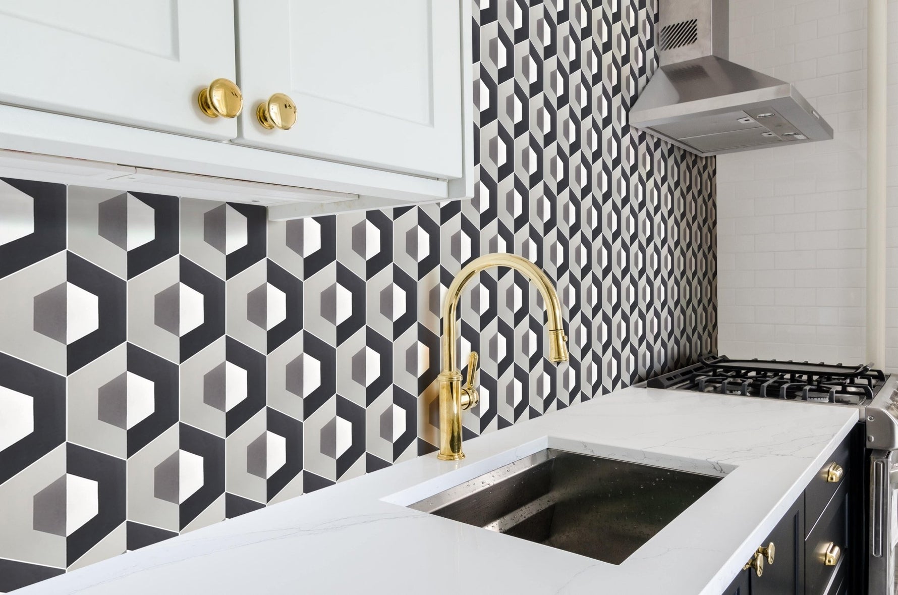 Gio Hexagon Cement Tile - LiLi Tile 