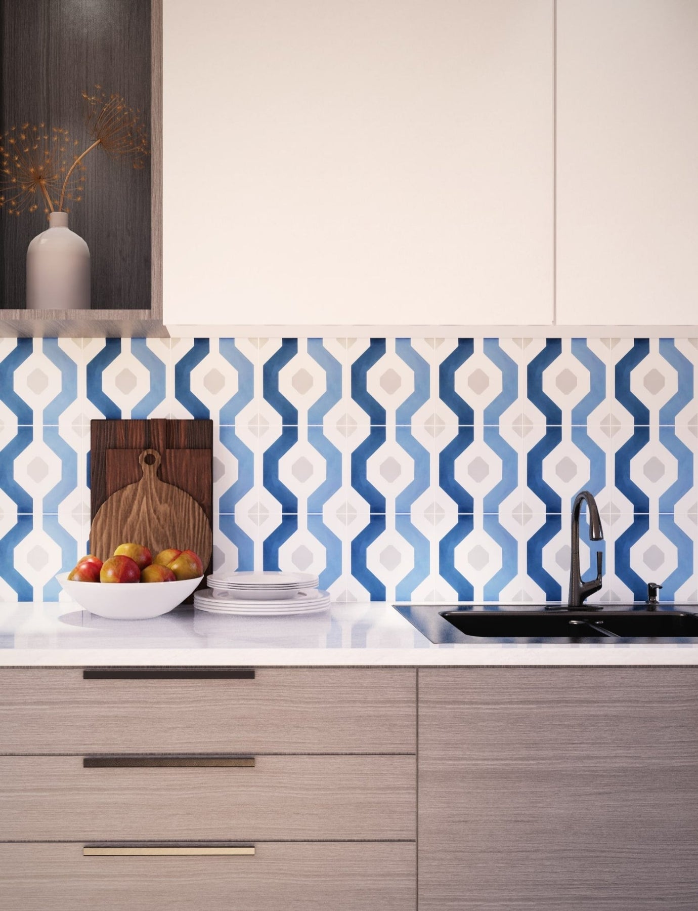 Glen 8 x 8 Cement Tile - Stylish and Modern Flooring – LiLi Tile