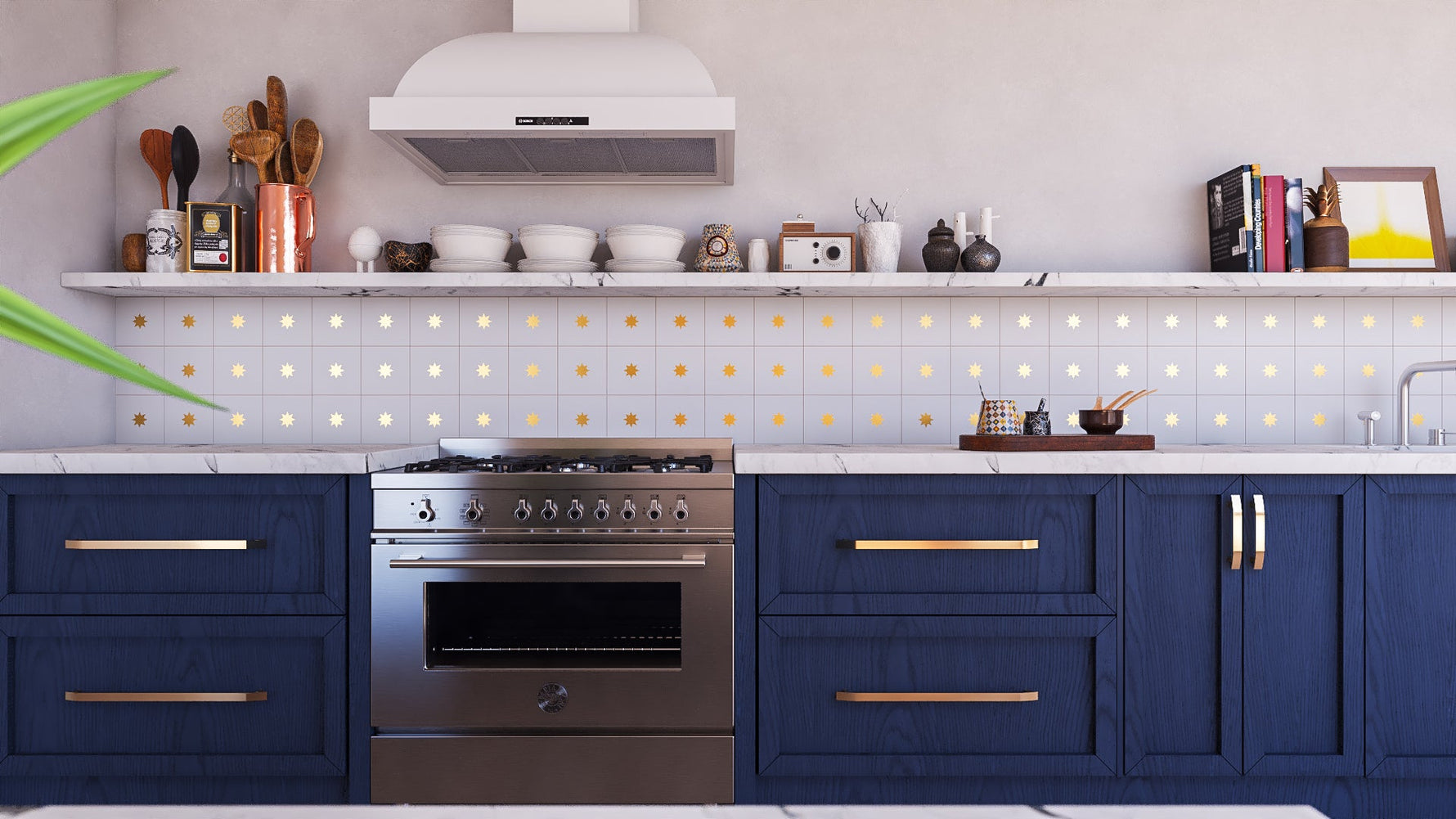 Glow Elite Tile: 6” x 6” - LiLi Tile kitchen 