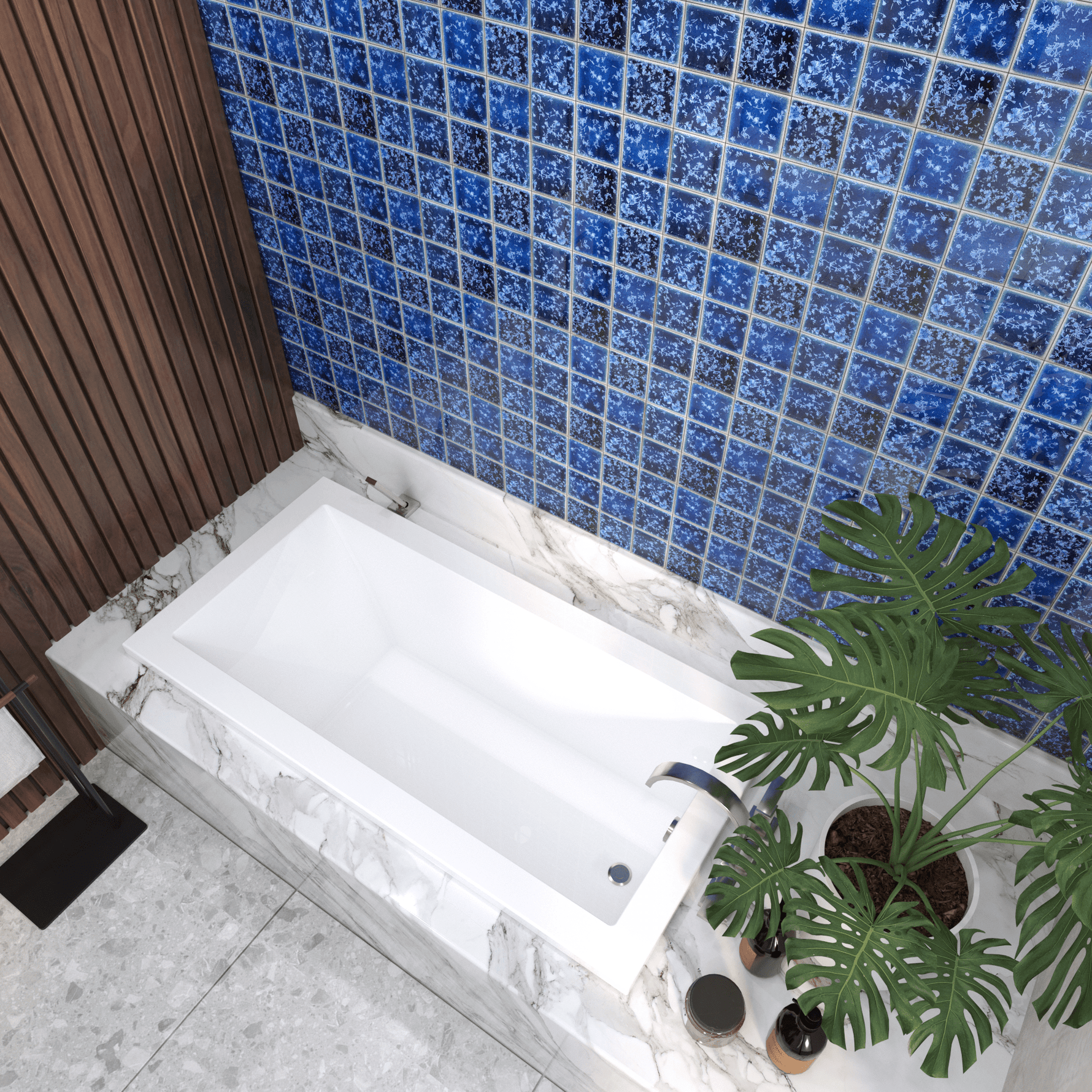 Heaven Blue | 4” x 4" Glaze Tile - LiLi Tile