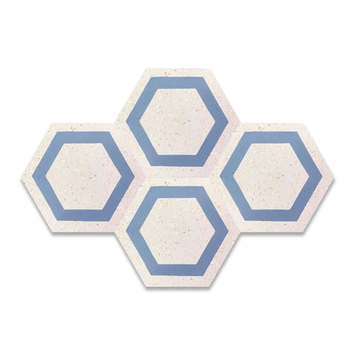 Honeycomb Mother of Pearl Terrazzo Hexagon Tile - LiLi Tile