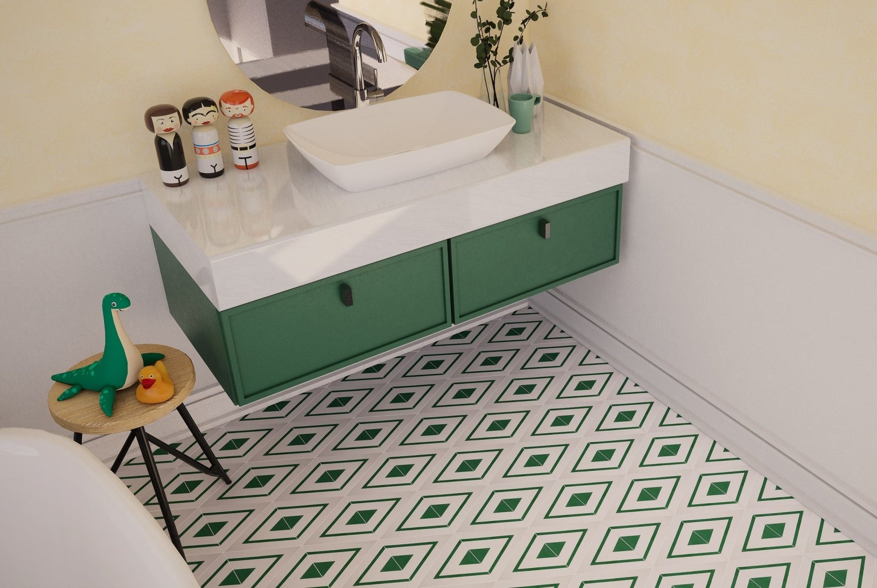 Indie Triangle Tile: 7" x 7" x 7" - LiLi Tile 