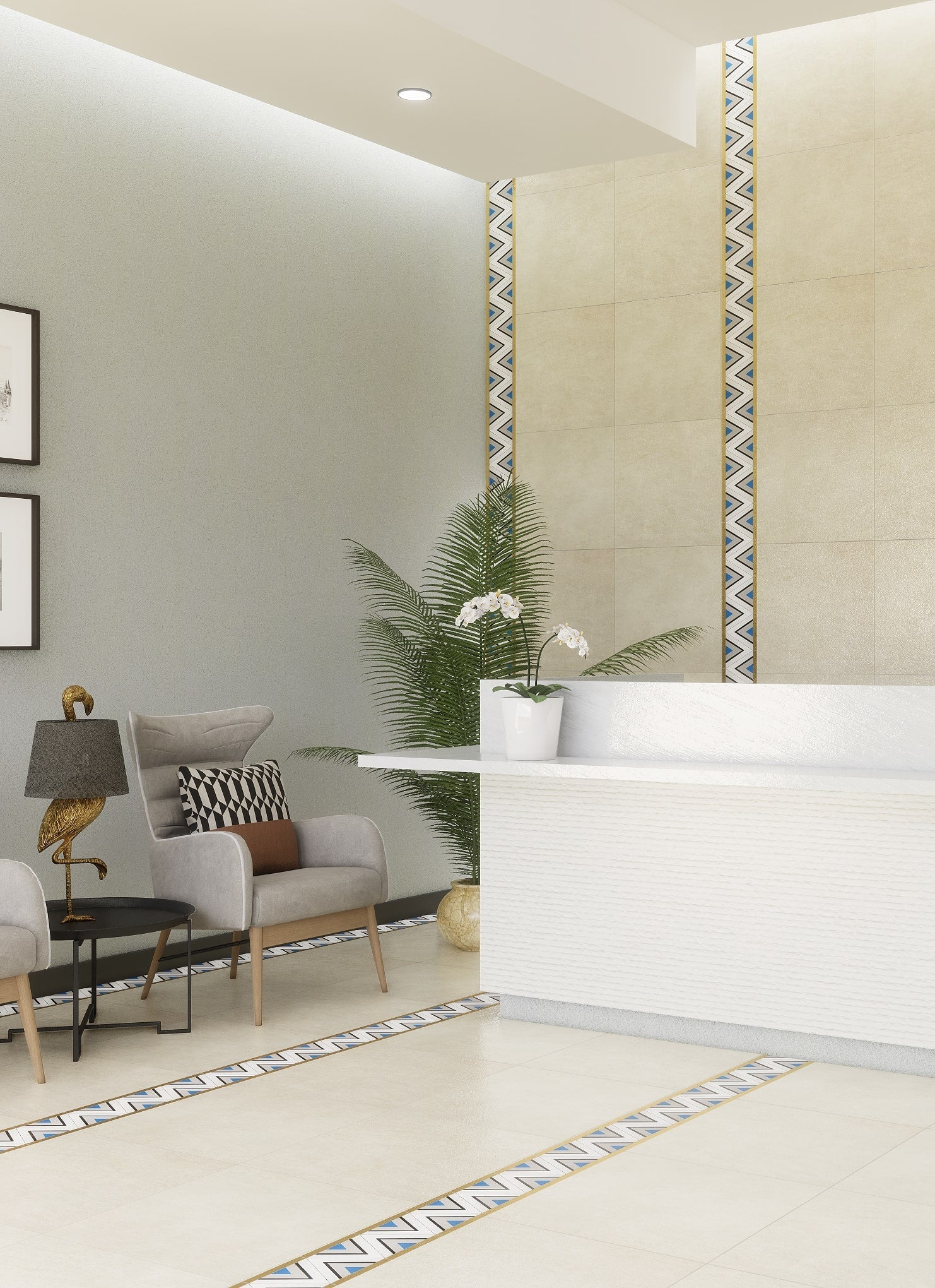 Indie Triangle Tile: 7" x 7" x 7" - LiLi Tile 