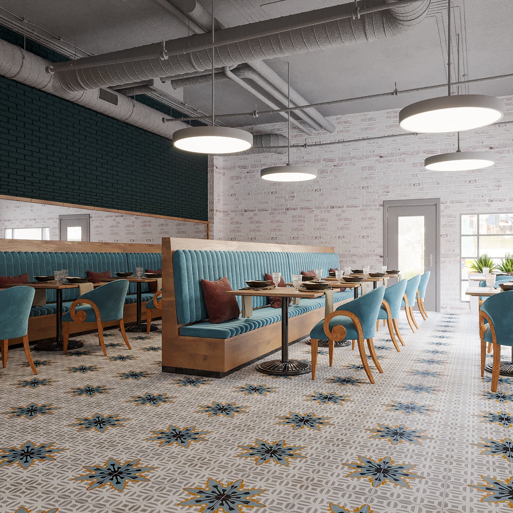 Jasmin Cement Tile - LiLi Tile 