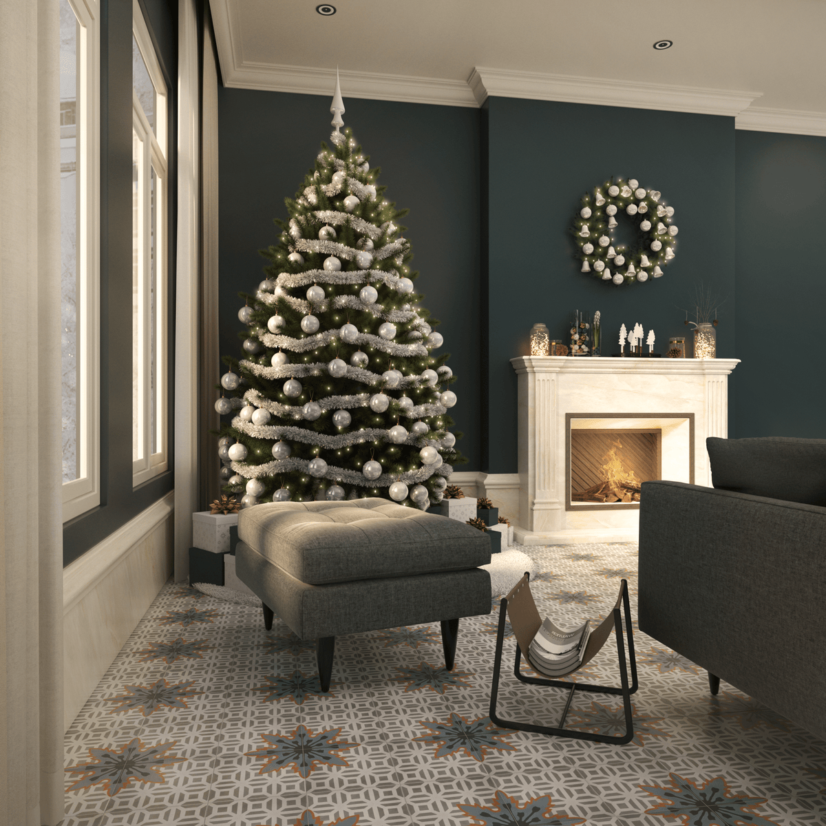 Jasmin Cement Tile - LiLi Tile 