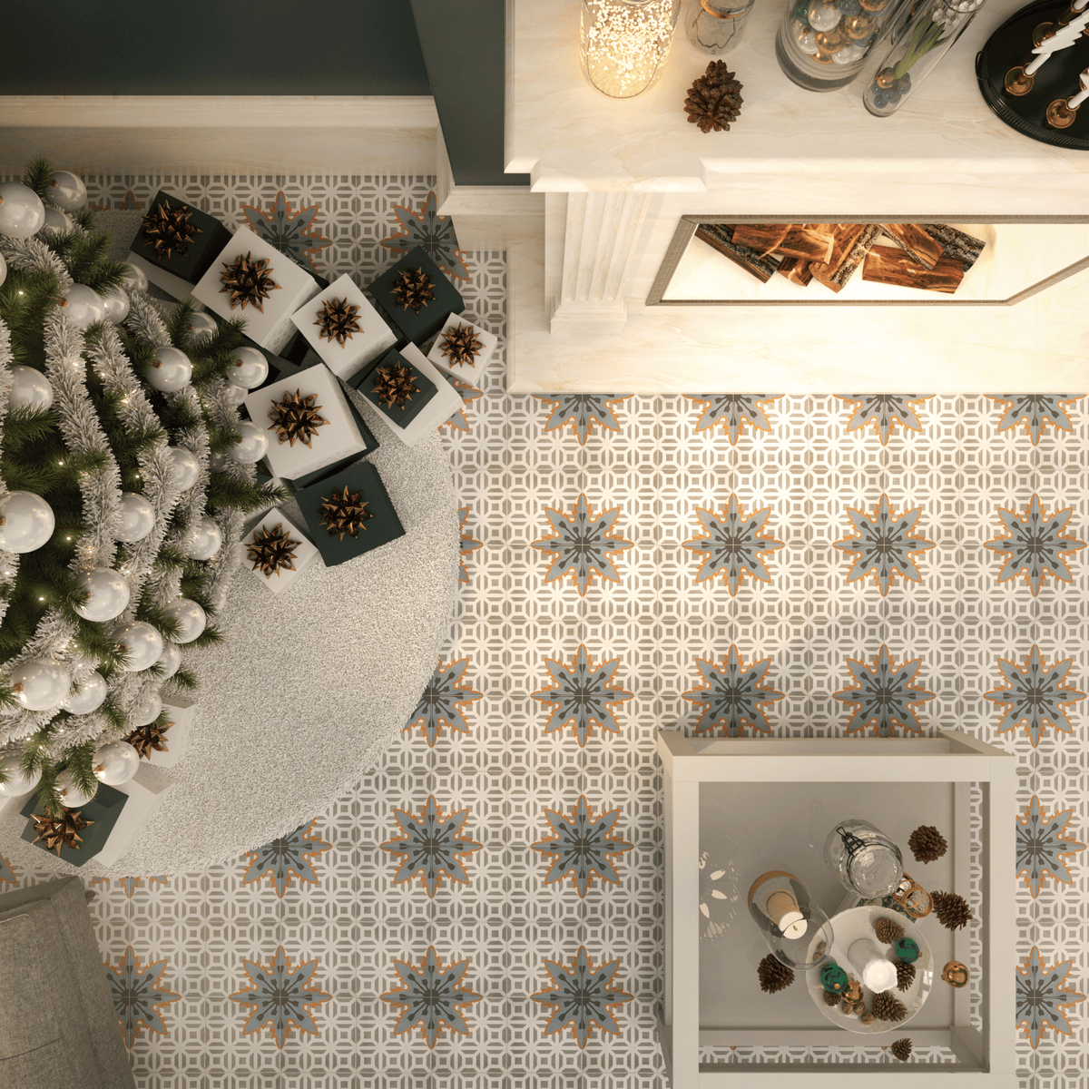Jasmin Cement Tile - LiLi Tile 