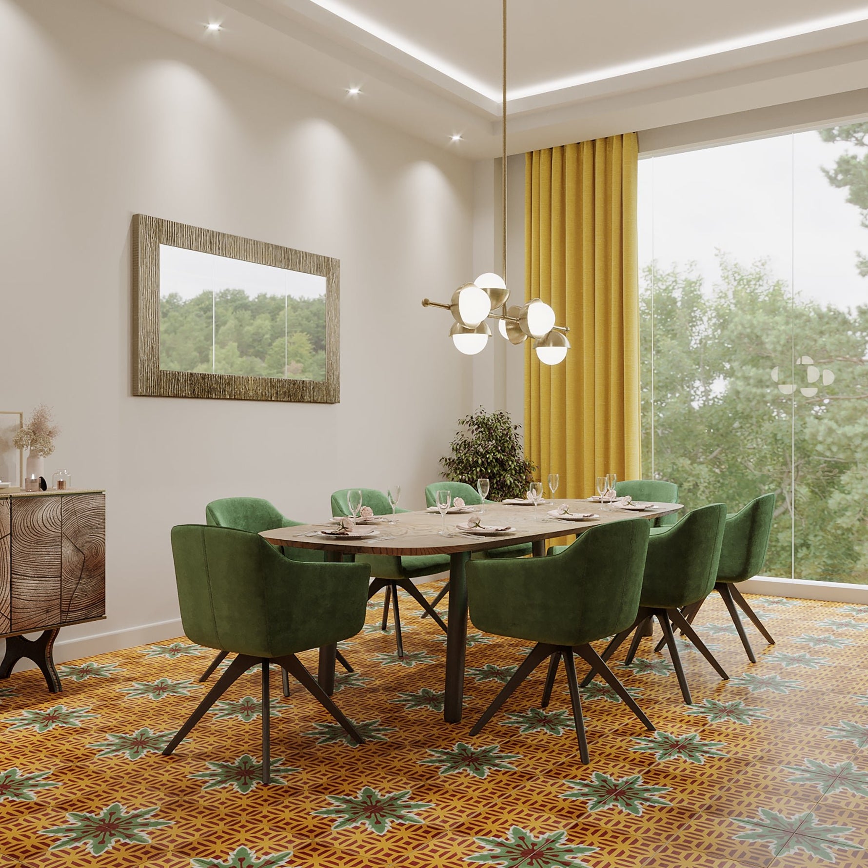 Jasmin Cement Tile - LiLi Tile 