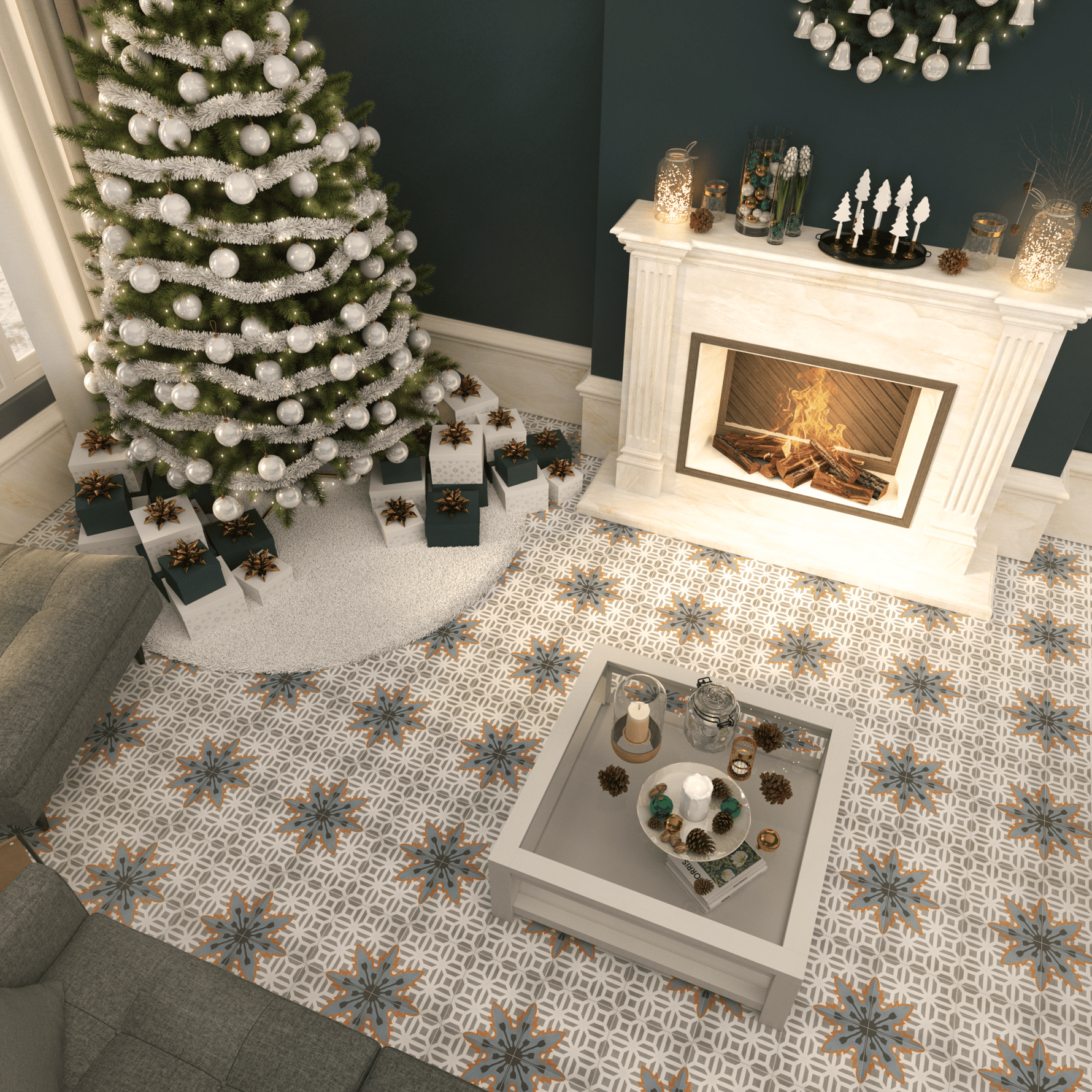 Jasmin Cement Tile - LiLi Tile 