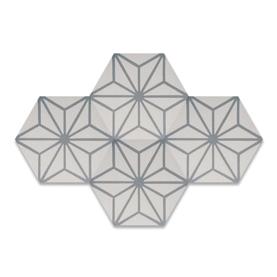 Jolie Mini Hexagon Cement Tile - LiLi Tile