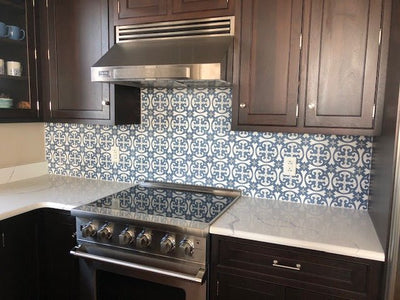 These beautiful Juliet 3 cement tiles are perfect for backsplashes, accent walls, and stunning floors.